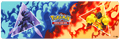 Armarouge and Ceruledge 8ft Table Playmat for Pokémon