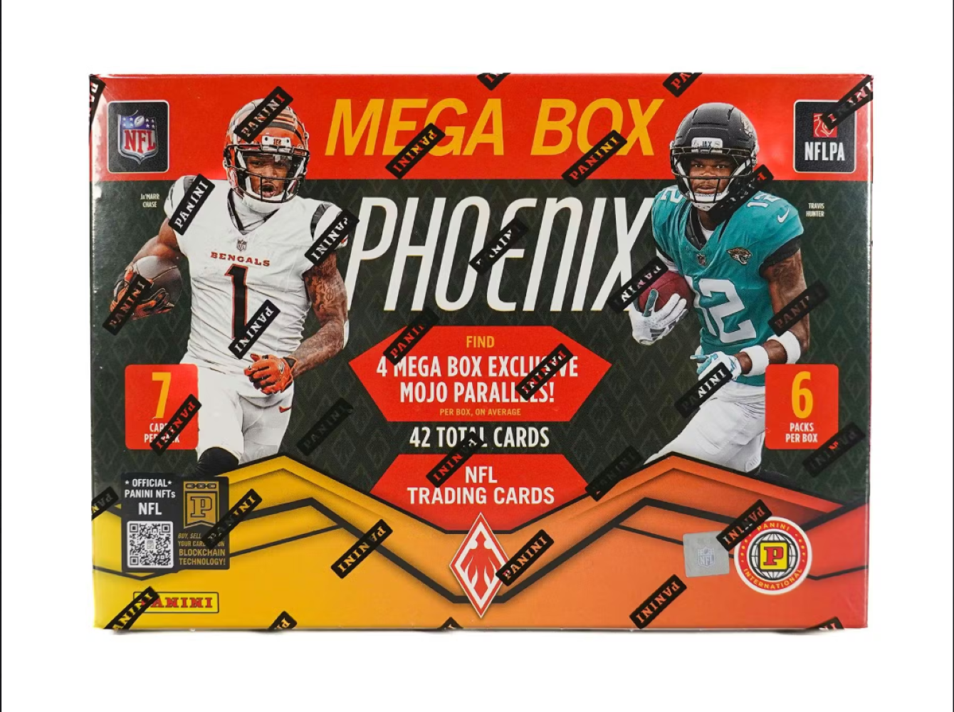 2025 Panini Phoenix Football Hobby International Mega Box (Mojo Parallels)