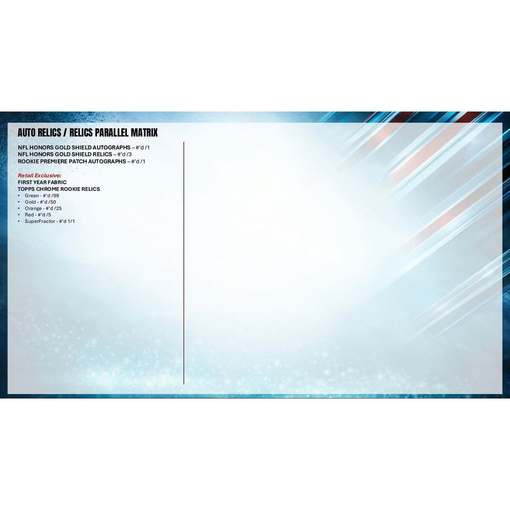 2025 Topps Chrome Football Mega Box