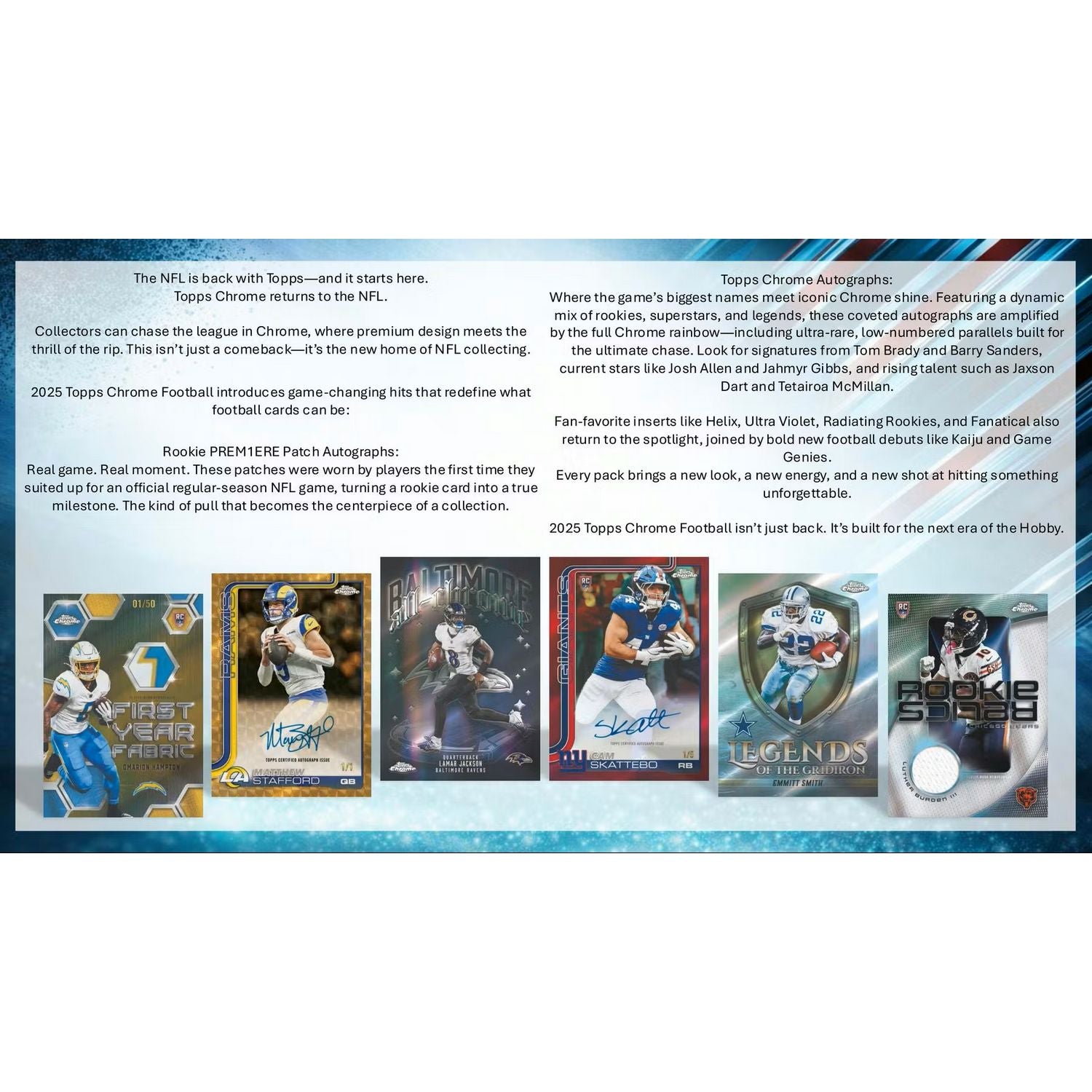 2025 Topps Chrome Football Mega Box