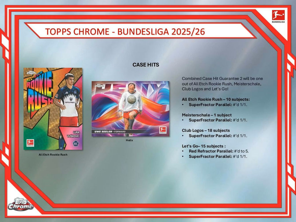 2025-26 Topps Chrome Bundesliga Soccer Hobby Box