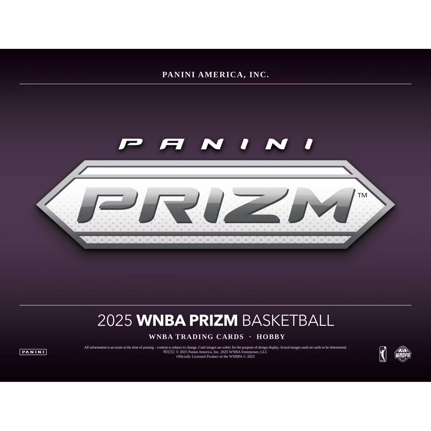 2025 Panini Prizm WNBA Basketball Hobby Box