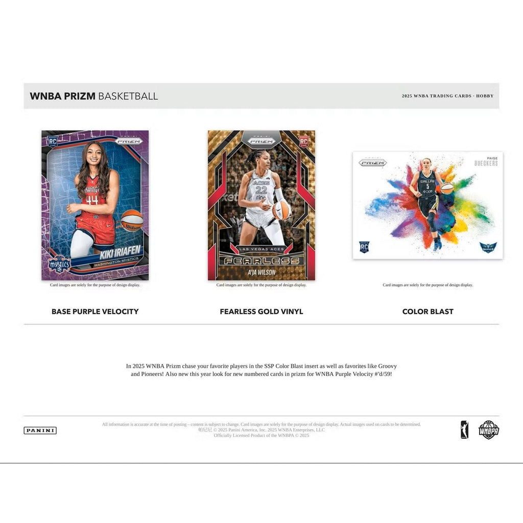 2025 Panini Prizm WNBA Basketball Hobby Box