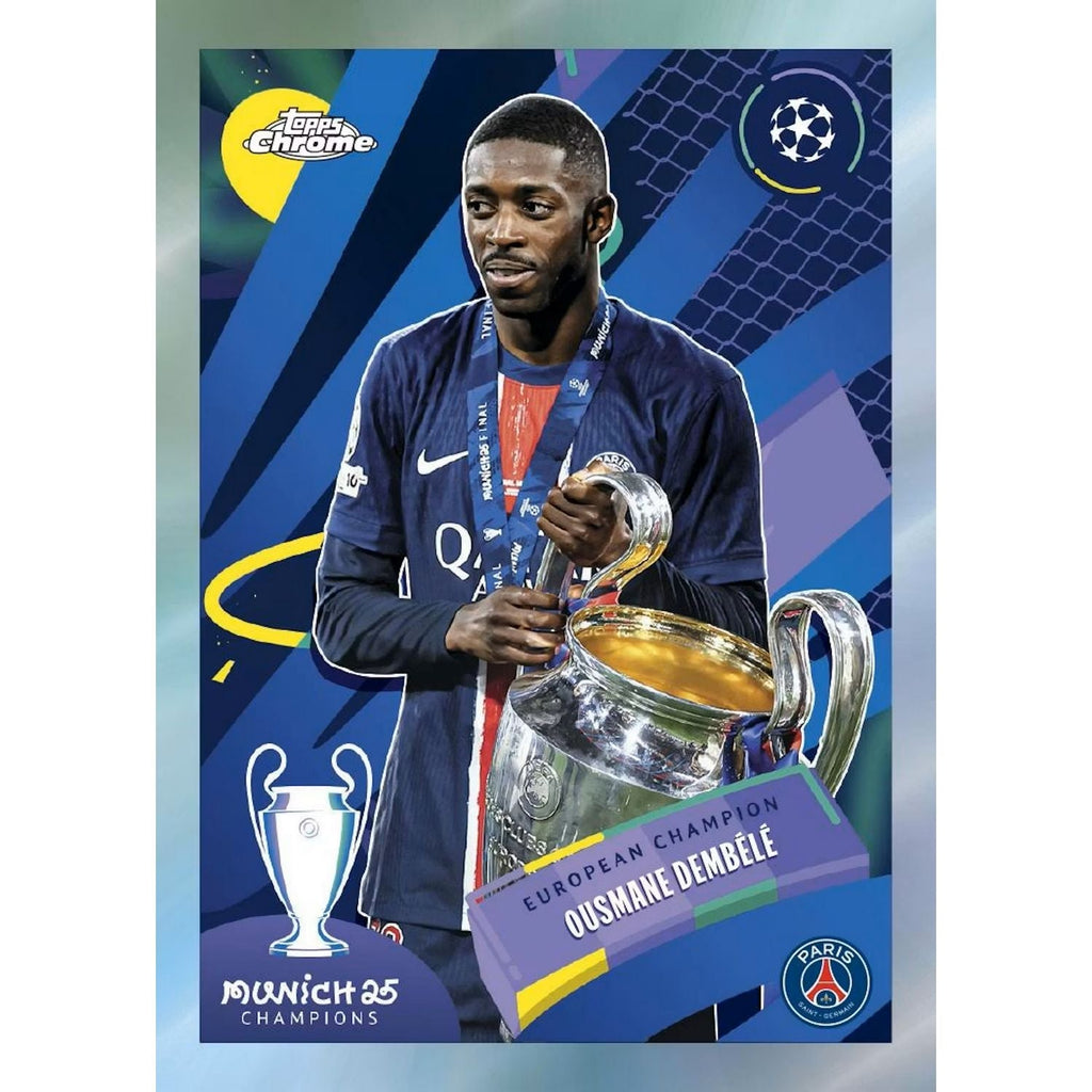 2025-26 Topps Chrome UEFA Club Competitions Soccer Jumbo Box