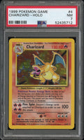 CHARIZARD-HOLO 1999 POKEMON GAME PSA NM 7