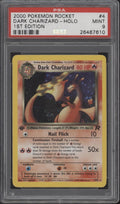 Dark Charizard Pokemon Team Rocket Holo 1st Edition #4 PSA 9