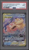 Slowpoke & Psyduck GX Pokemon Unified Minds #35 PSA 9