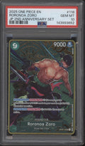 Roronoa Zoro One Piece Card Game JP 2nd Anniversary Set #118 PSA 10