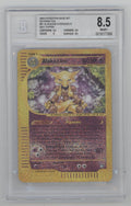 Alakazam Pokemon Expedition Reverse Holo Oversized Box Topper #01 Beckett 8.5