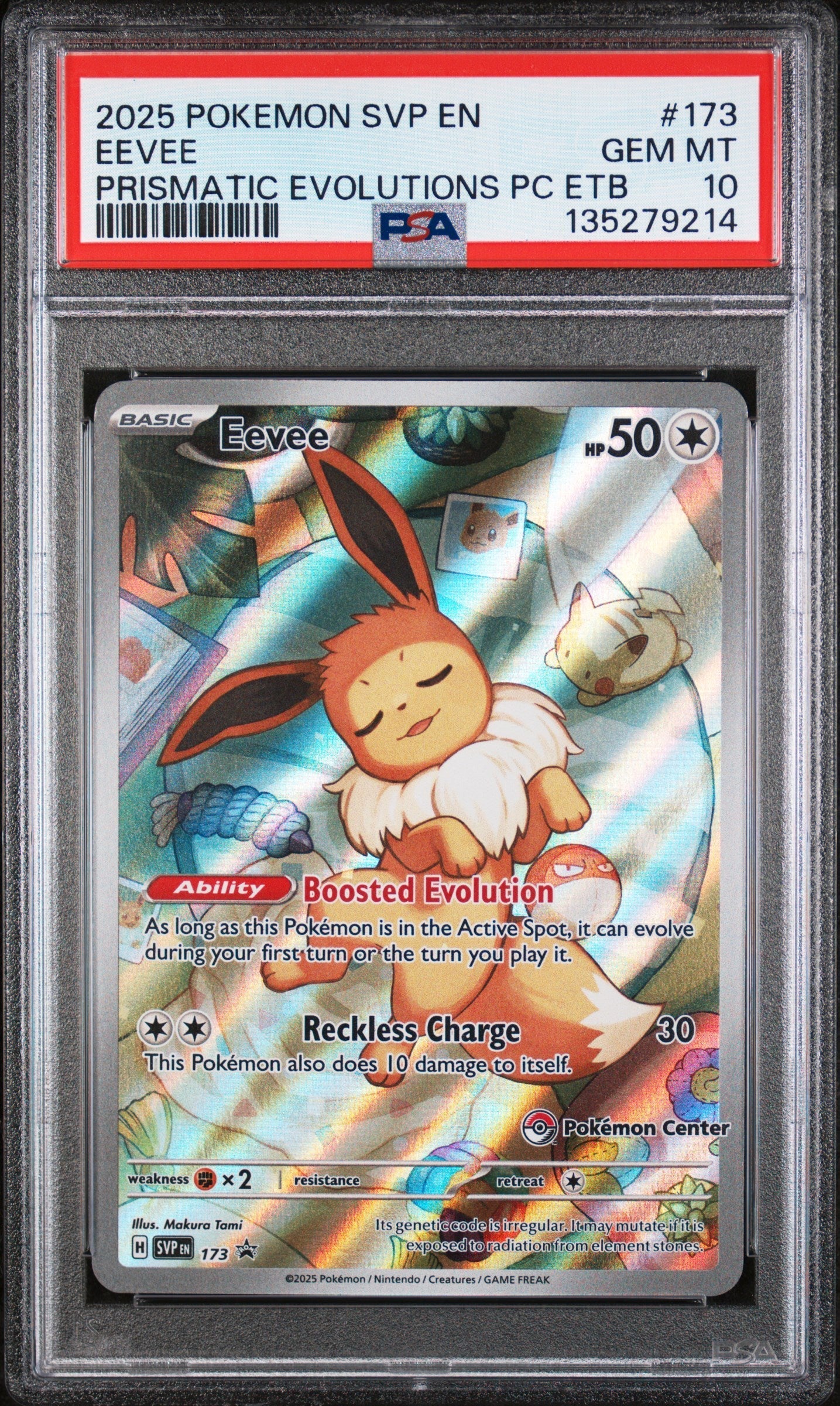 PSA GEM MT 10 Eevee(173) [Svp En-Sv Black Star Promo] - 135279214