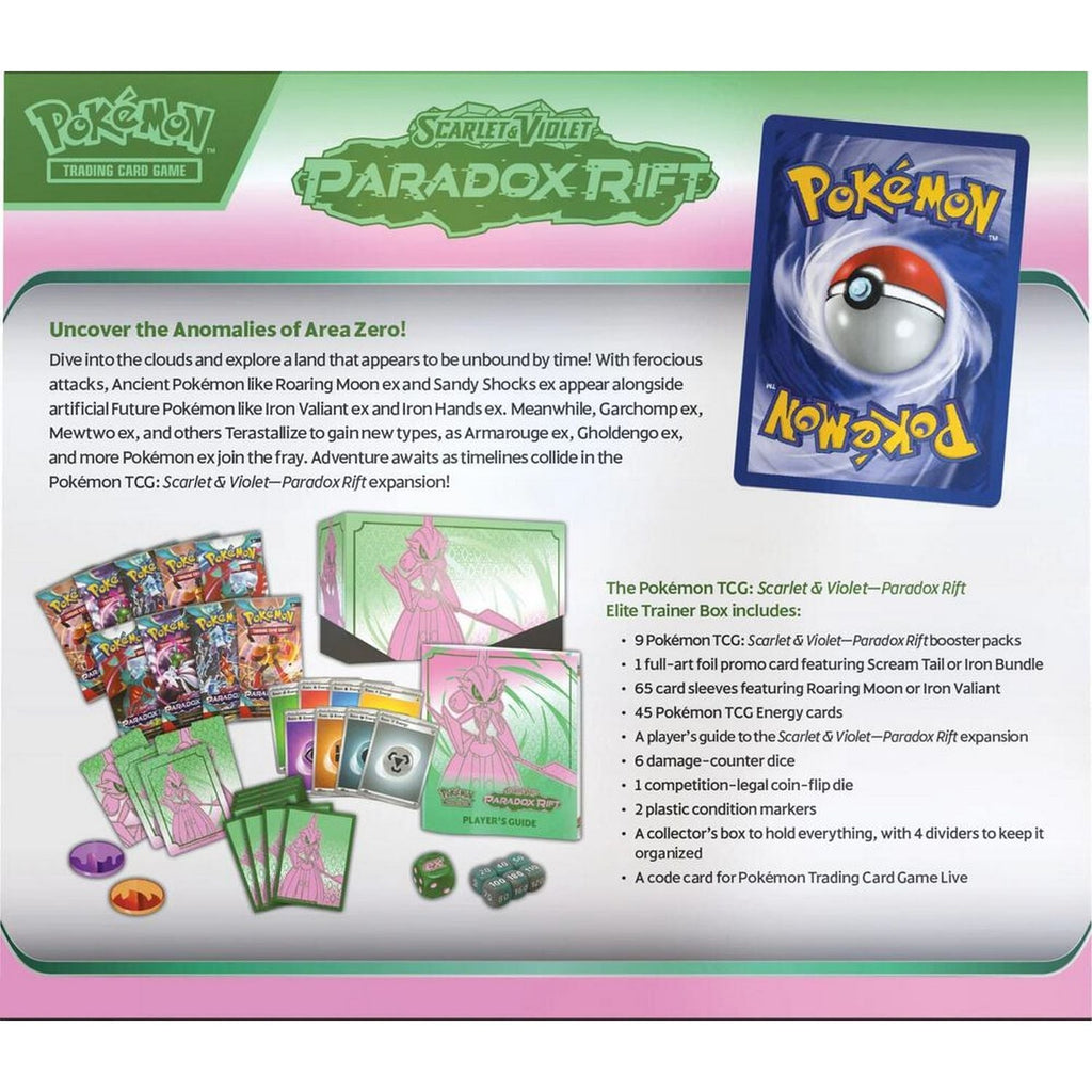 Pokemon: Scarlet & Violet Paradox Rift Elite Trainer Box [Iron Valiant]