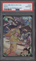 Okiku One Piece Card Game OP07 Special Alternate Art #035 PSA 10