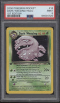 Dark Weezing Pokemon Team Rocket Holo 1st Edition #14 PSA 9