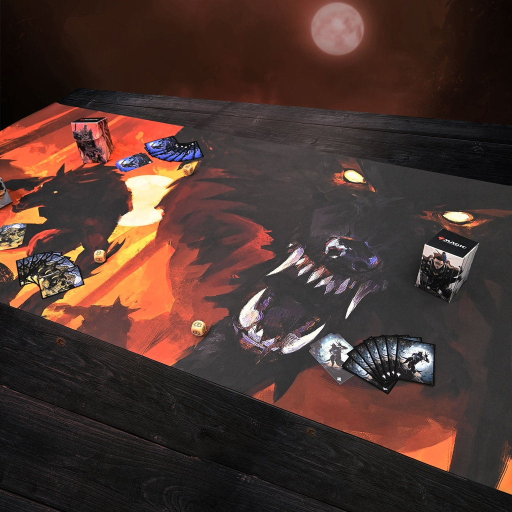 Innistrad: Midnight Hunt Draft Booster Key Art 8ft Table Playmat for Magic: The Gathering