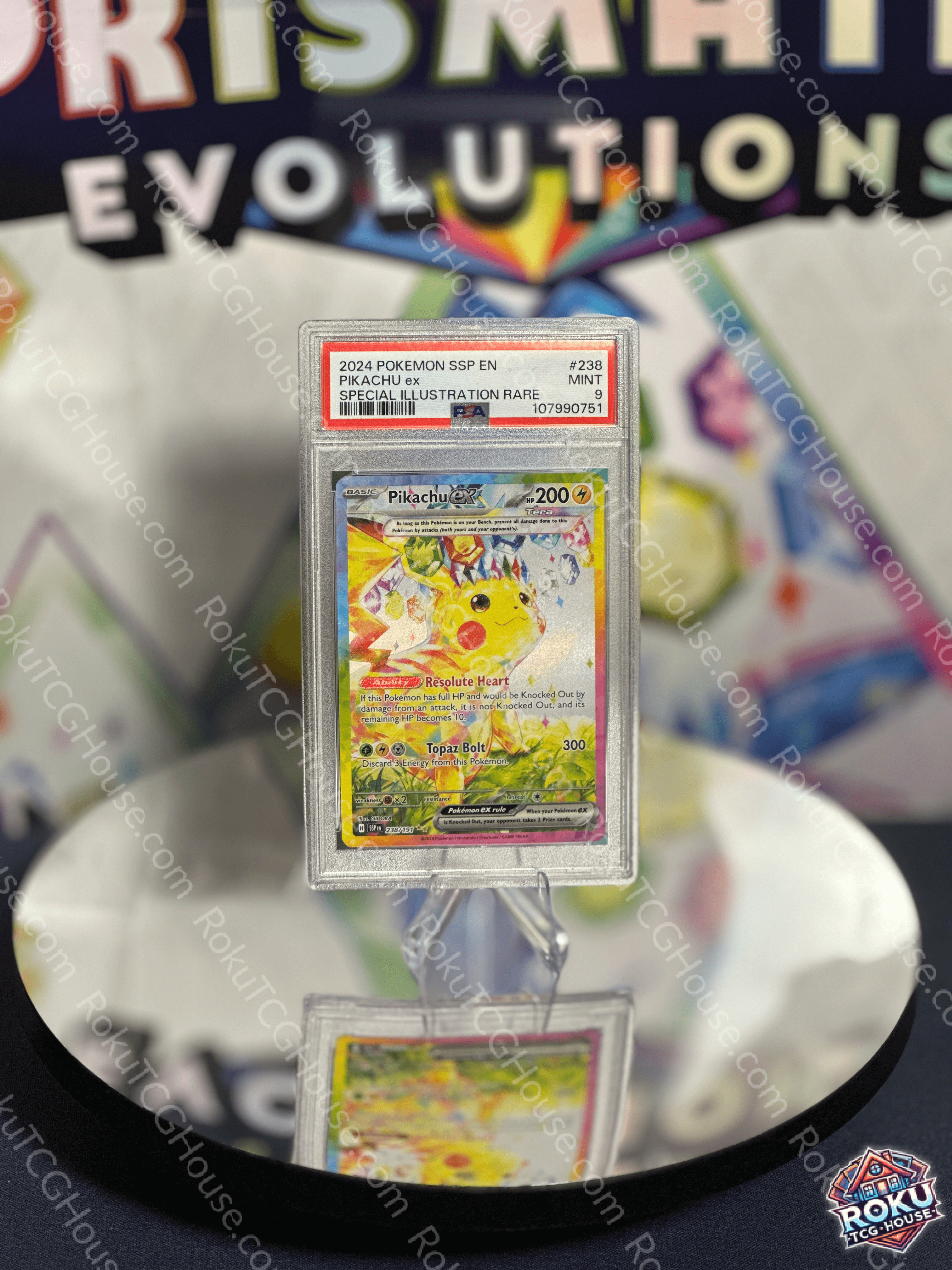 Pikachu EX (238/191) - Surging Sparks - Pokemon Card (PSA 9)