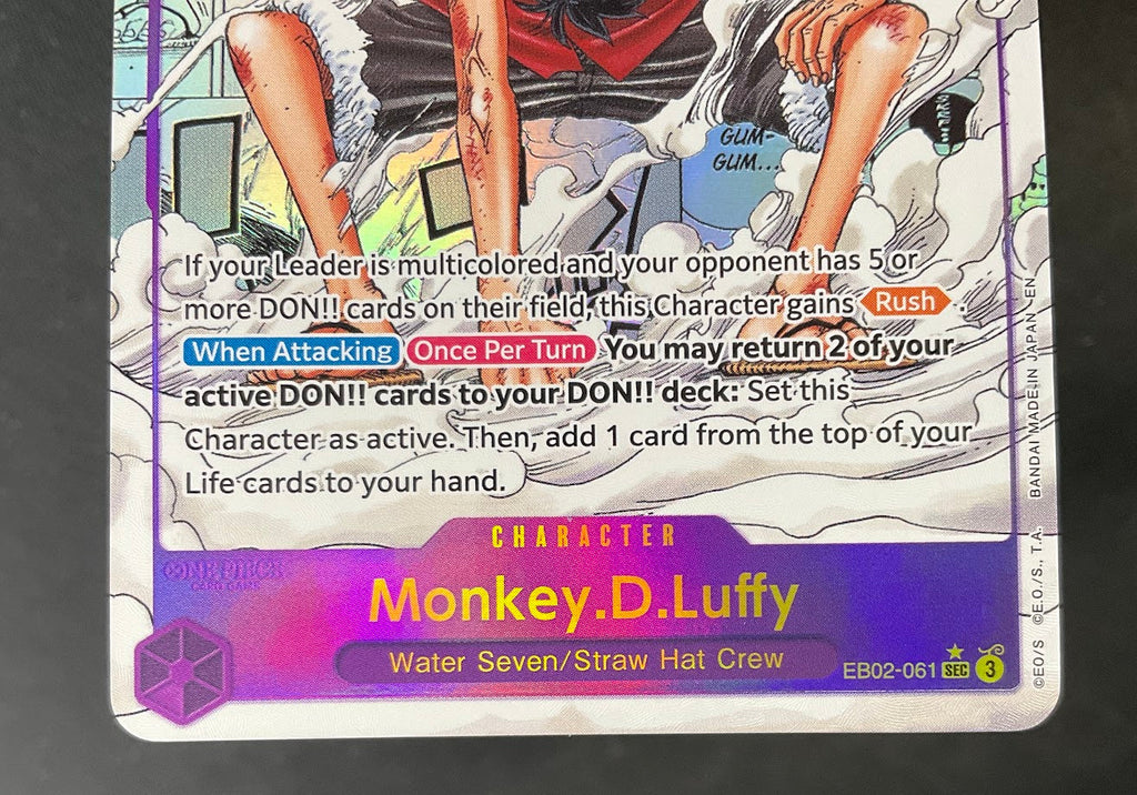 Monkey D Luffy One Piece Card Game Anime 25th Collection Manga Art #061