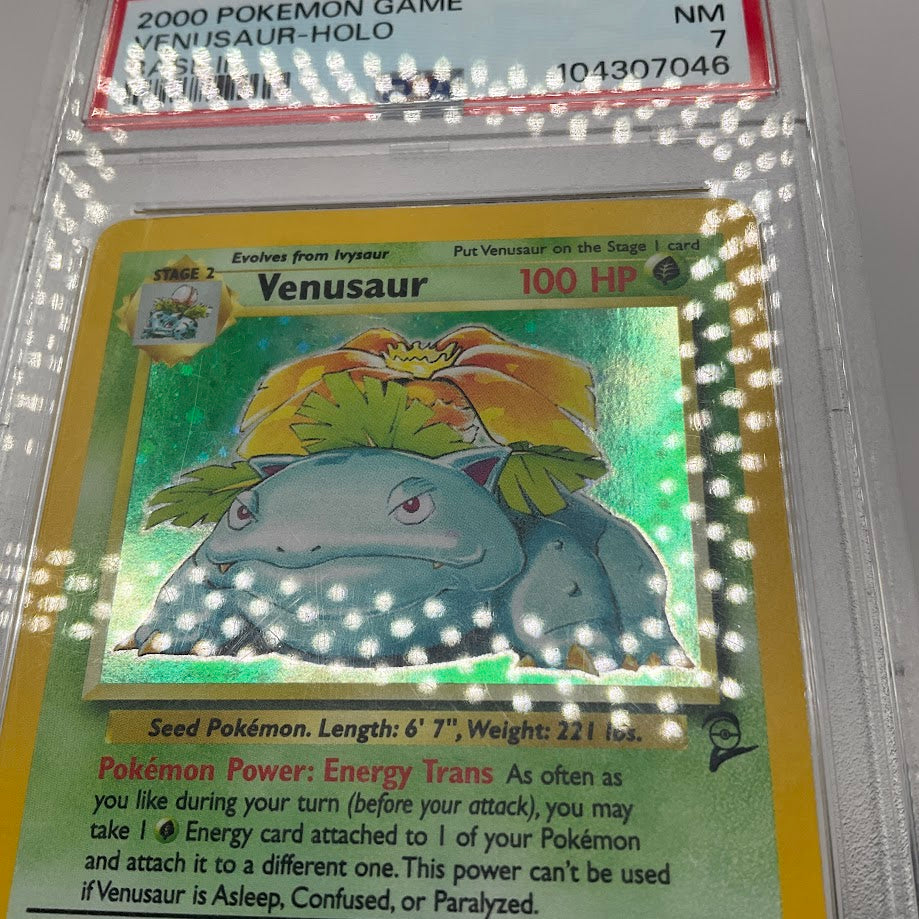 Venusaur Pokemon Base Set 2 Holo #18 PSA 7