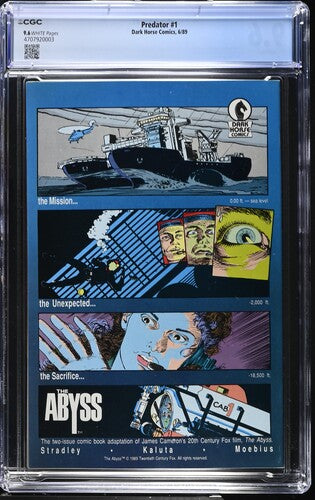 Predator #1 1989 - CGC 9.6