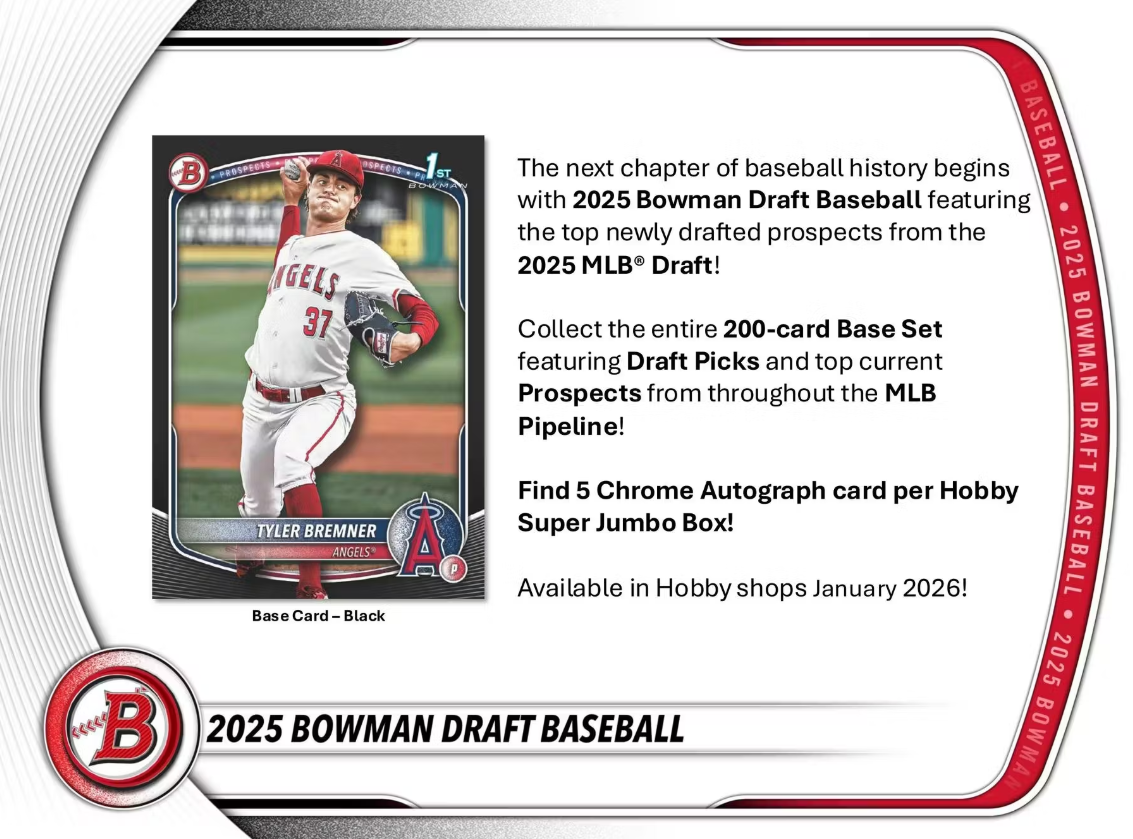 2025 Bowman Draft Baseball Super Jumbo Box