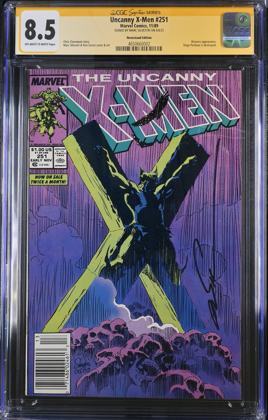 Uncanny X-Men #251 - CGC Signature Series 8.5