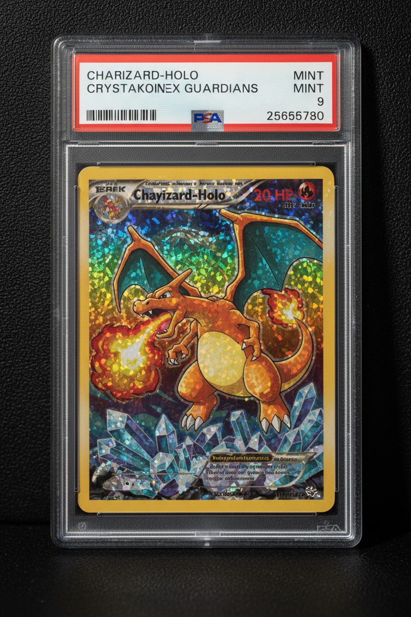 CHARIZARD-HOLO CRYSTAL GUARDIANS 2006 POKEMON EX CRYSTAL GUARDIANS PSA MINT 9