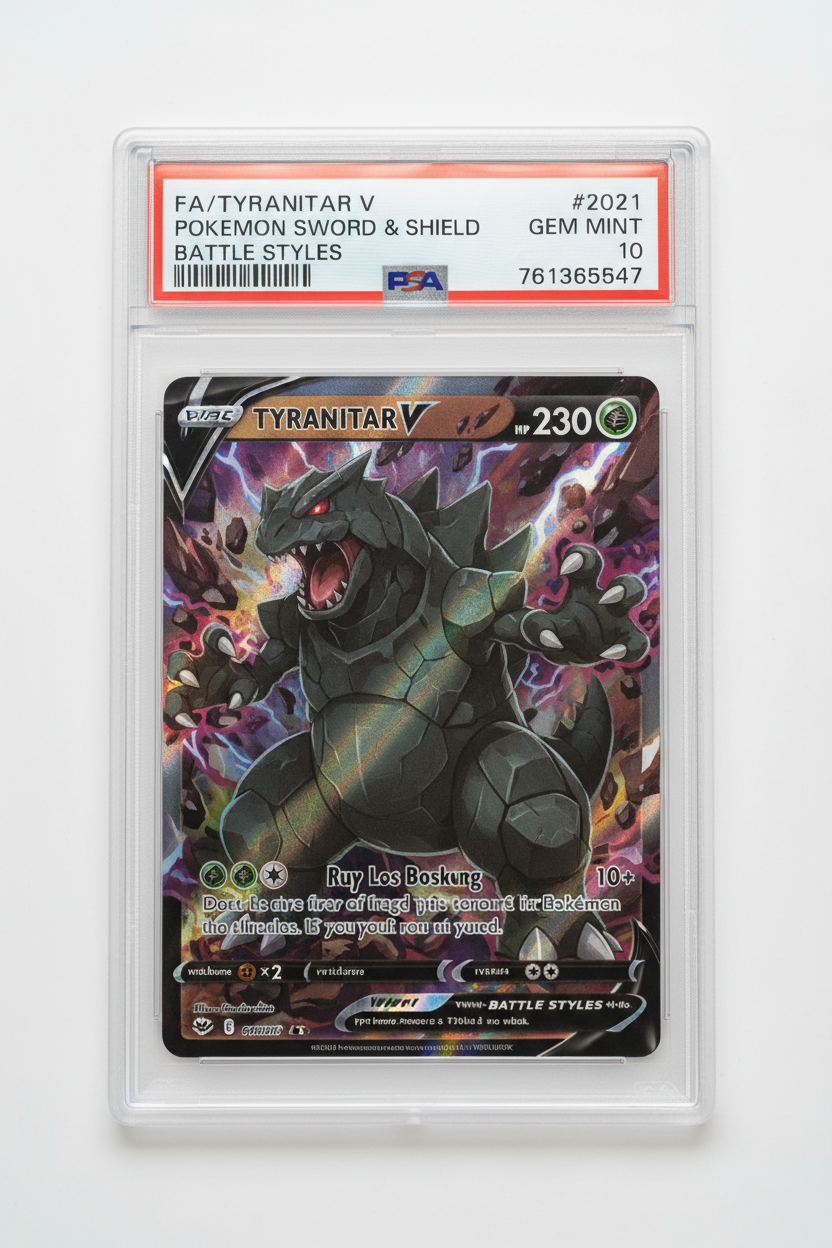 FA/TYRANITAR V BATTLE STYLES 2021 POKEMON SWORD & SHIELD BATTLE STYLES PSA GEM MT 10