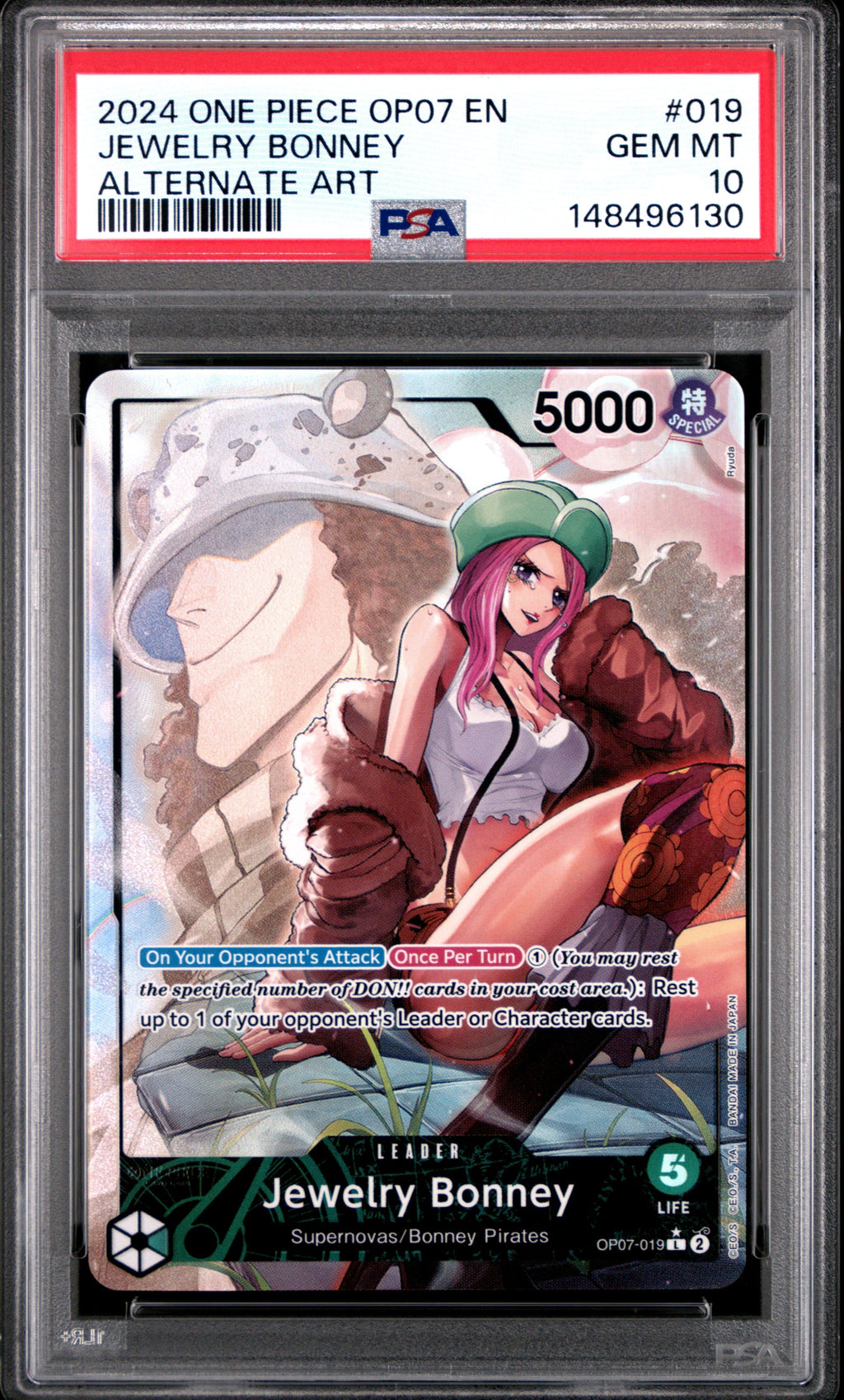 PSA GEM MT 10 Jewelry Bonney [Op07-500 Years In The Future] - 148496130