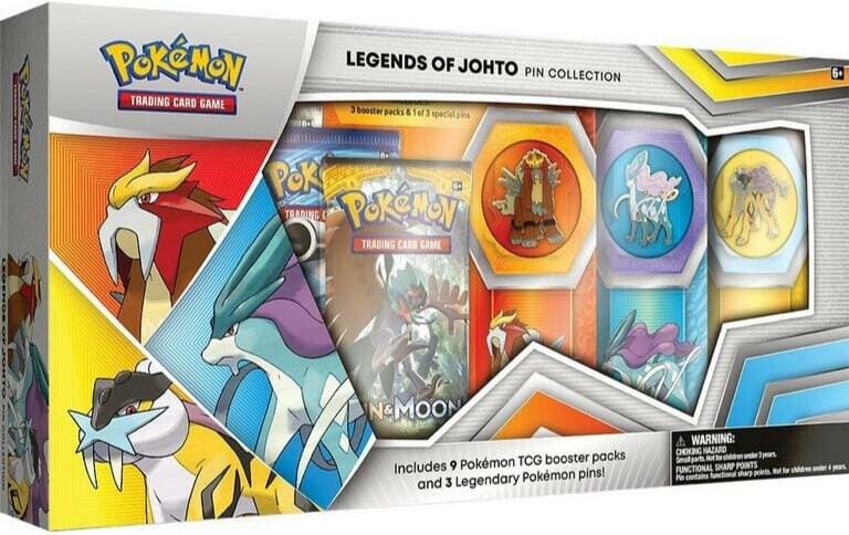 Pokemon TCG: Legends of Johto Pin Collection