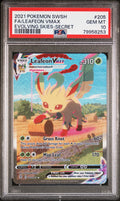 FA/LEAFEON VMAX EVOLVING SKIES-SECRET 2021 POKEMON SWORD & SHIELD EVOLVING SKIES PSA GEM MT 10