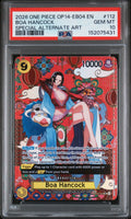 BOA HANCOCK SPECIAL ALTERNATE ART 2026 ONE PIECE OP14-EB04-THE AZURE SEA'S SEVEN PSA GEM MT 10