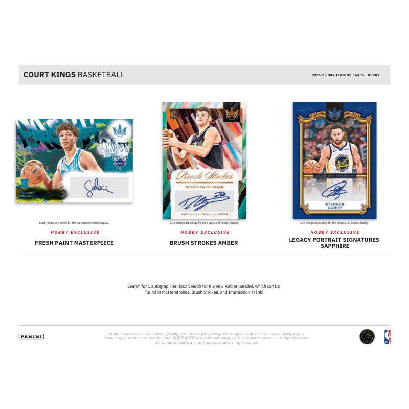 2024/25 Panini Court Kings Basketball Hobby Box