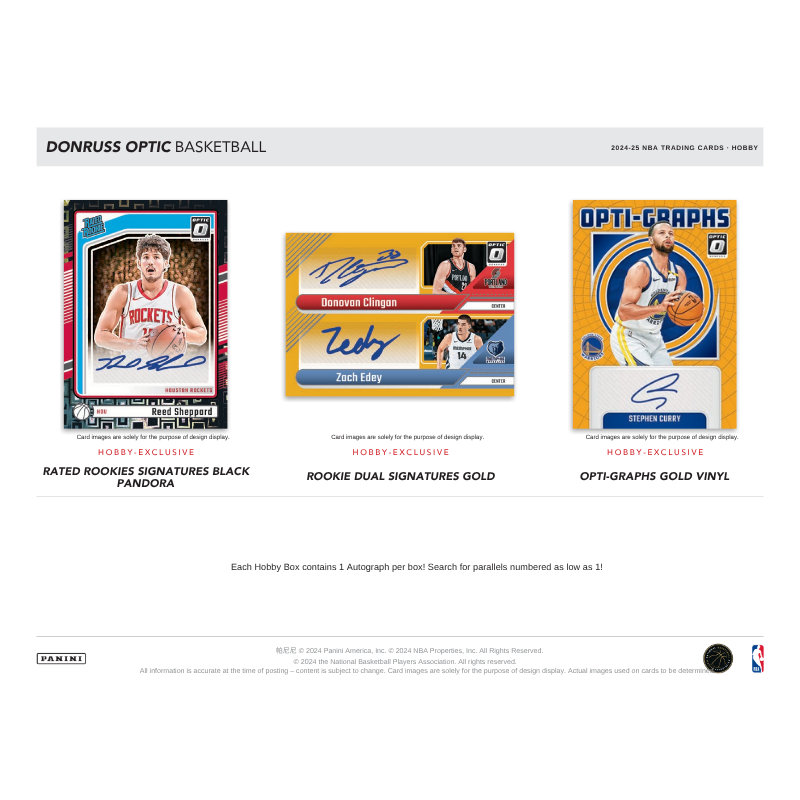 2024/25 Panini Donruss Optic Basketball Hobby Box