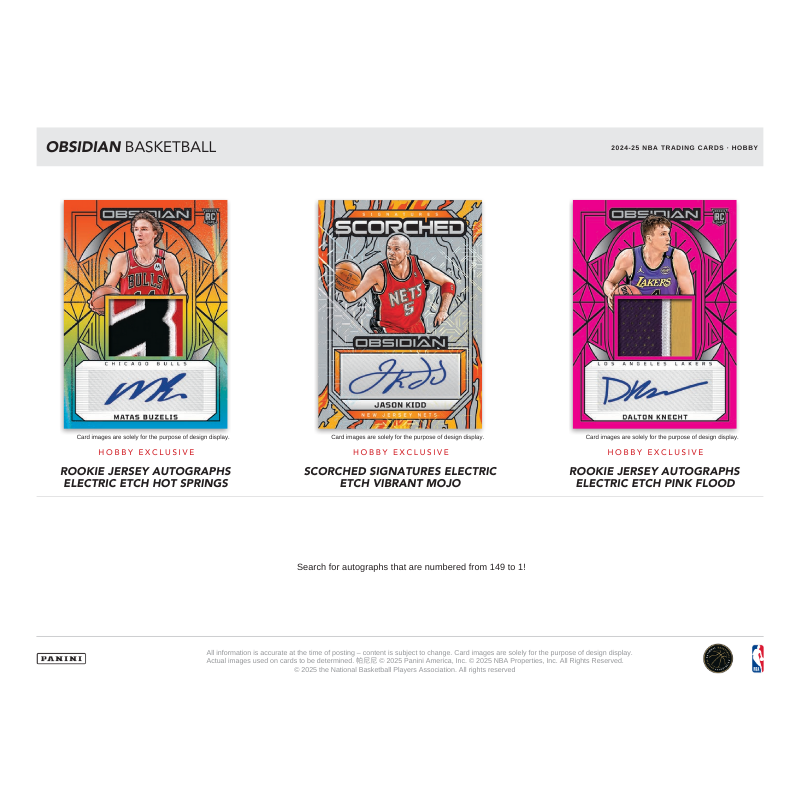 2024/25 Panini Obsidian Basketball Hobby Box