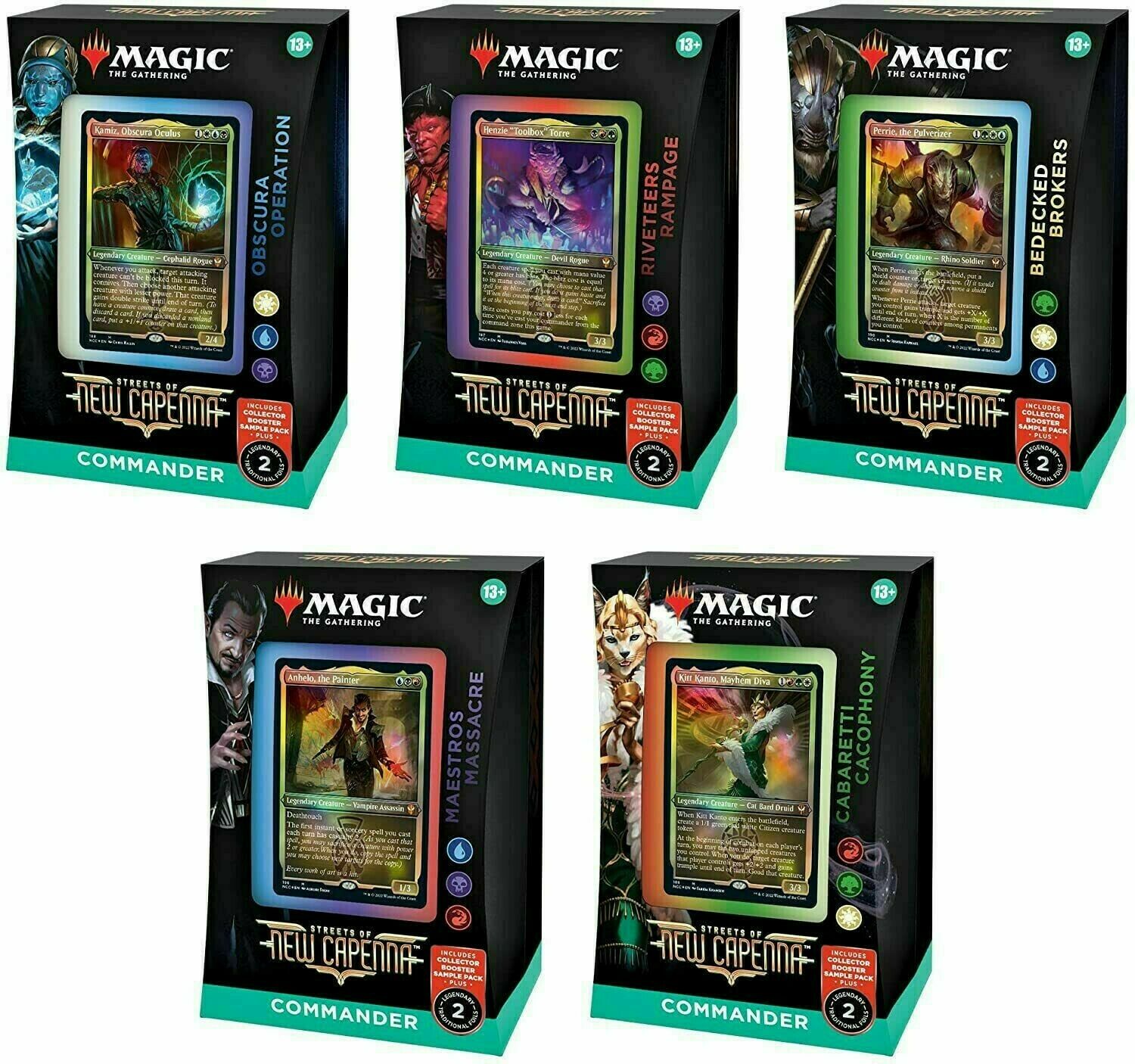 Streets of New Capenna - Set of 5 Commander Deck